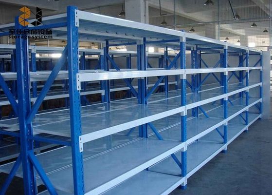 Rack logam industri berlapis bubuk untuk penyimpanan gudang