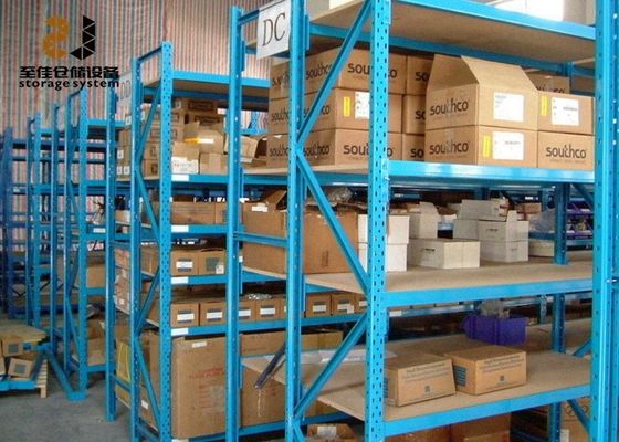 Rack logam industri berlapis bubuk untuk penyimpanan gudang