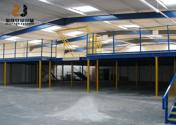 Keamanan Multi Level Industrial Mezzanine Floors Epoxy Powder Coated