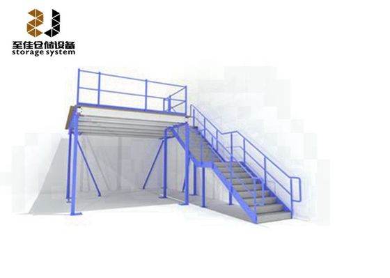 500kg-1500kg/sqm Sistem Mezzanine Logam, Sistem Gudang Mezzanine Lantai Penyimpanan
