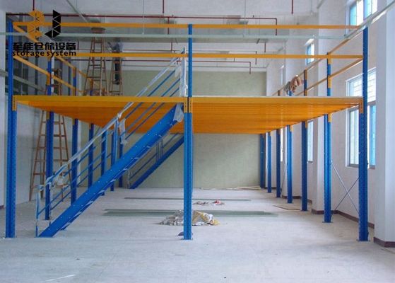 500kg-1500kg/sqm Sistem Mezzanine Logam, Sistem Gudang Mezzanine Lantai Penyimpanan