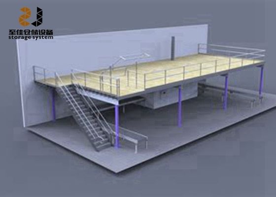 Heavy Duty Multi Tier Industrial Storage Mezzanine Floors Mudah dirakit
