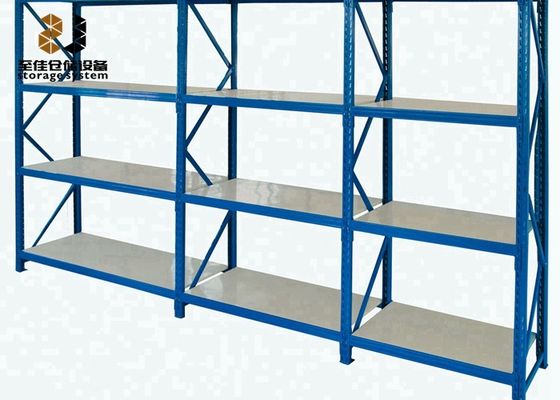 Powder Coated Light Duty Storage Rack Warehouse Rak penyimpanan baja yang dapat disesuaikan