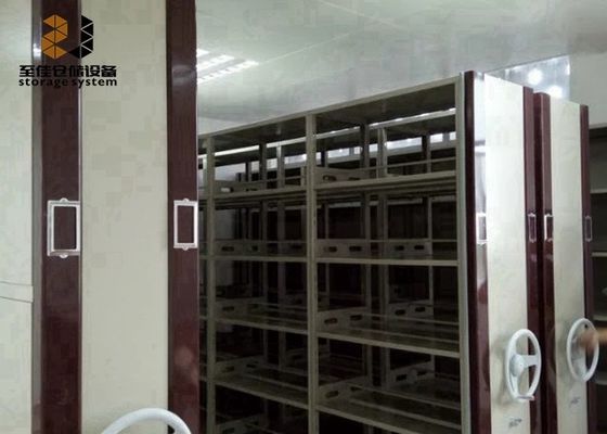 Powder Coating File Cabinet Storage Systems, Sistem Rak Perpustakaan Ponsel Dengan Kunci Keamanan