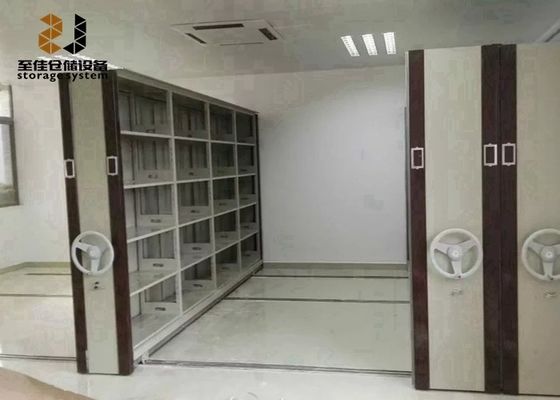 Powder Coating File Cabinet Storage Systems, Sistem Rak Perpustakaan Ponsel Dengan Kunci Keamanan