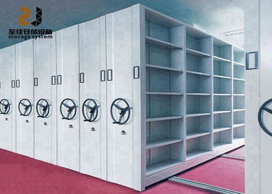Merobohkan Sistem Rak Mobile Untuk Perpustakaan / Sekolah / Kantor / Bank