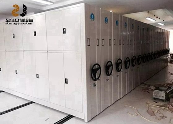 Mudah Mengumpulkan Pindah Lemari File Rak Sistem Disesuaikan Rolling Track Rak Sistem