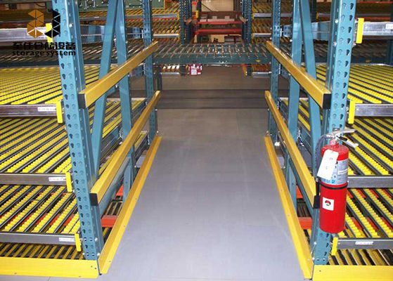Rack penyimpanan baja industri berdiri sendiri Rack aliran karton maksimum 1500 kg