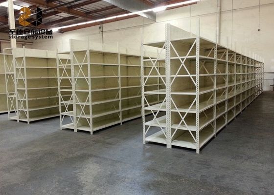 Multi Level Industrial Steel Storage Racks ODM / OEM Pallet Rack Didukung Mezzanine