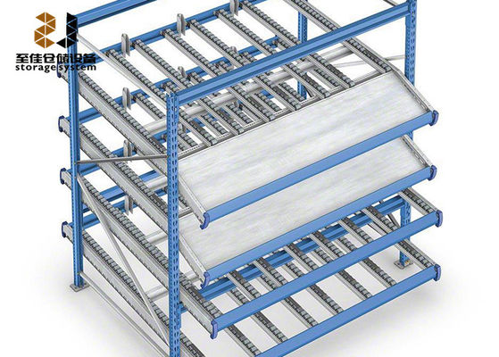 4 Tingkat Rak Penyimpanan Logam Gudang Multi Level Adjustable Efisiensi Tinggi