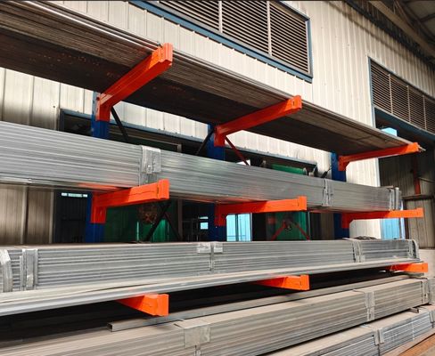 Rack pallet industri yang dilapisi bubuk abu-abu