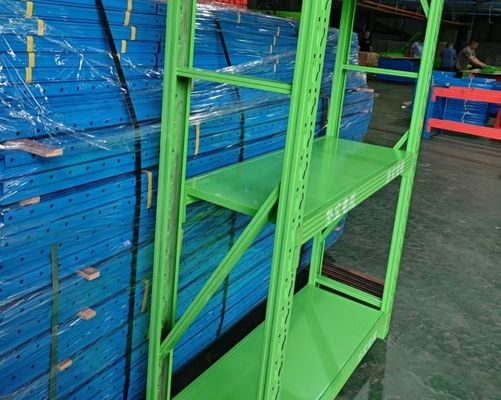 Columns Hole Light Duty Storage Shelf dengan desain lubang kupu-kupu dan waktu respons 30 menit