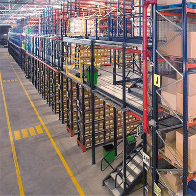 Lantai Mezzanine Industri Baja beban lantai 300-1000kg Per Meter persegi untuk pilihan penyimpanan serbaguna